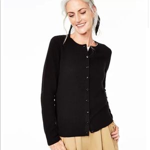 Charter Club NWT Black Cashmere Cardigan Sweater